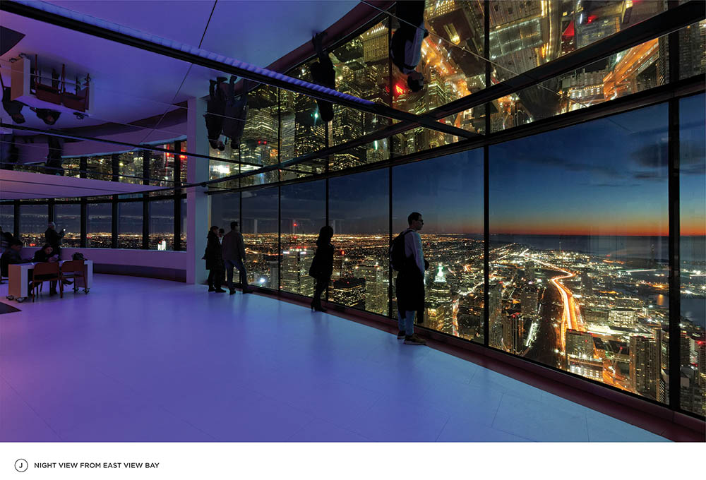 Night view from East view bay showing the beautiful night views of the city below and a stunning sunset