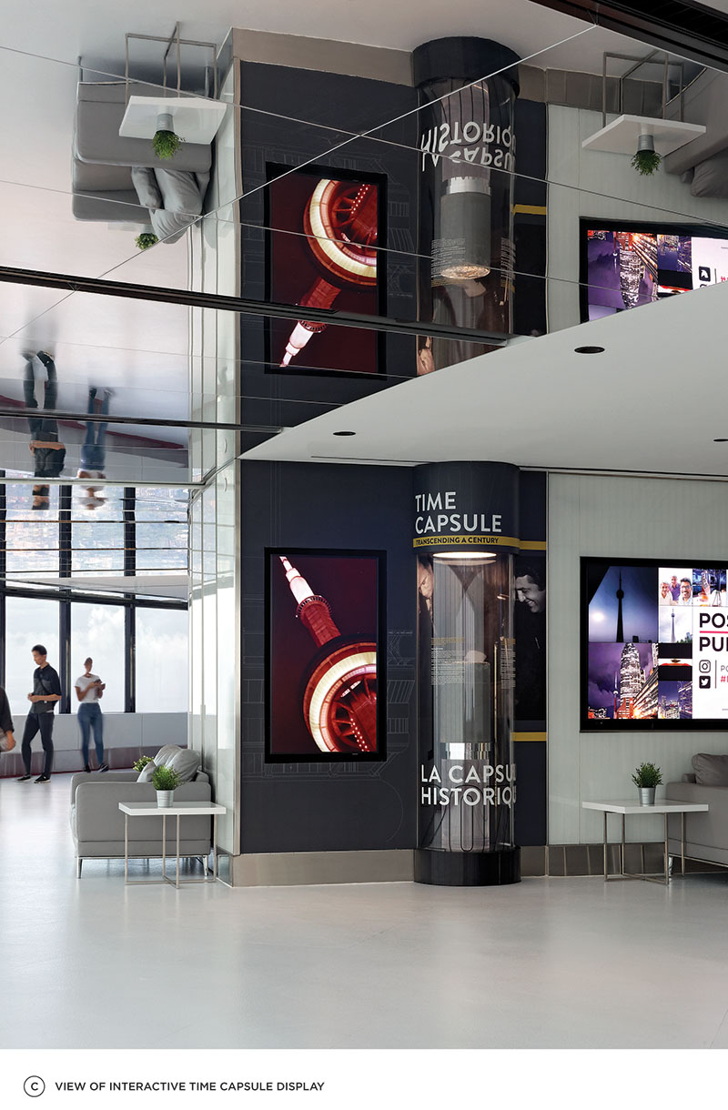 Interactive time capsule display