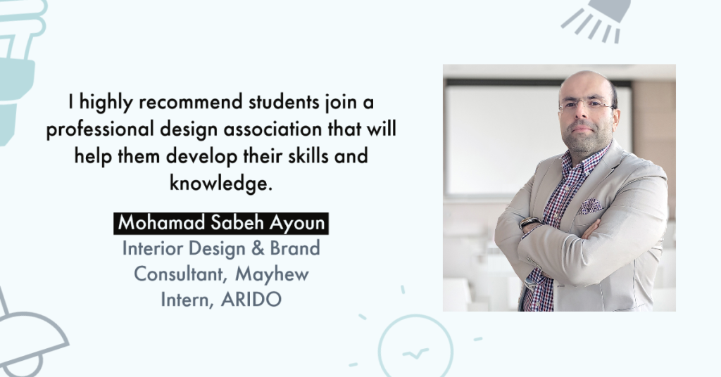 I highly recommend joining a professional design association that help them develop their skills and knowledge.