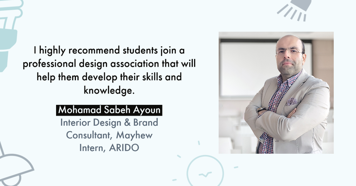 I highly recommend joining a professional design association that help them develop their skills and knowledge.