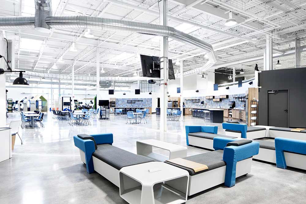 Central circular town hall area