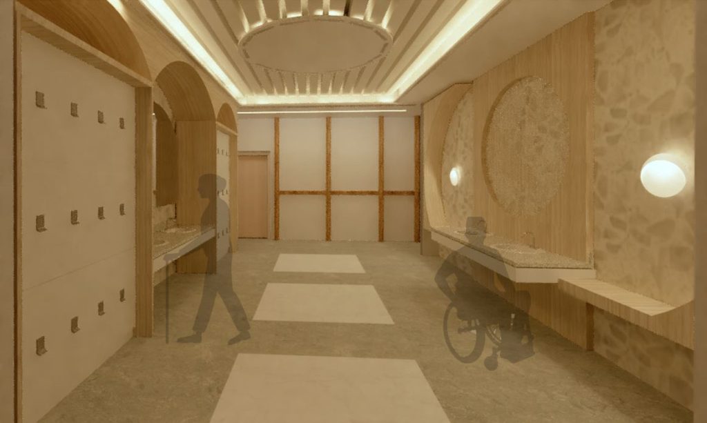 Carina Redigonda's change rooms in the Be Mindful Wellness centre