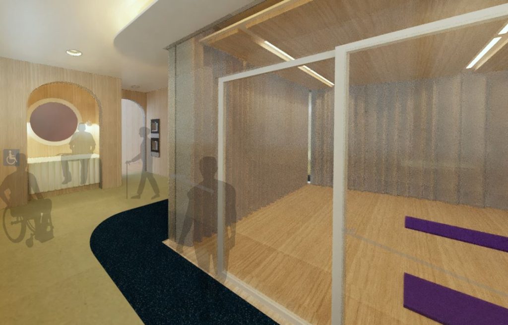 Carina Redigonda's yoga room in the Be Mindful Wellness centre