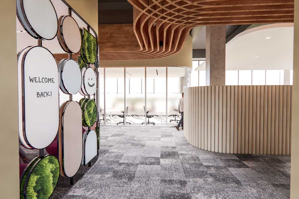 Corridor view designed by BID Grant Hawkins