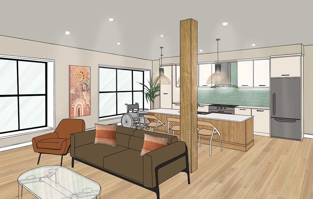 Bedroom designed by BID student Janessa Brouwer