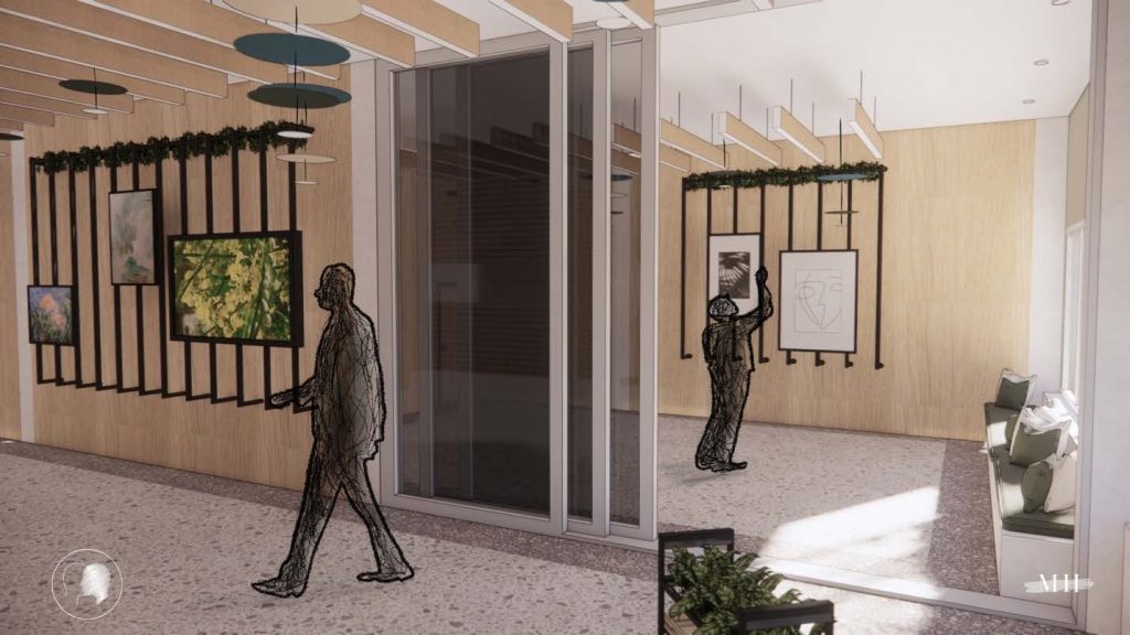 Sheridan College Morgan Hodasy's group therapy and activity zone