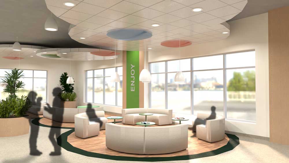 Anna Gurina's lounge and waiting area