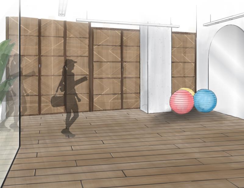 Shanen Corook's exercise and yoga room