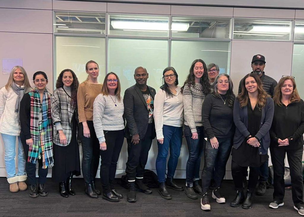 Members of the ARIDO Board and staff with Chandran Fernando of Matrix360.