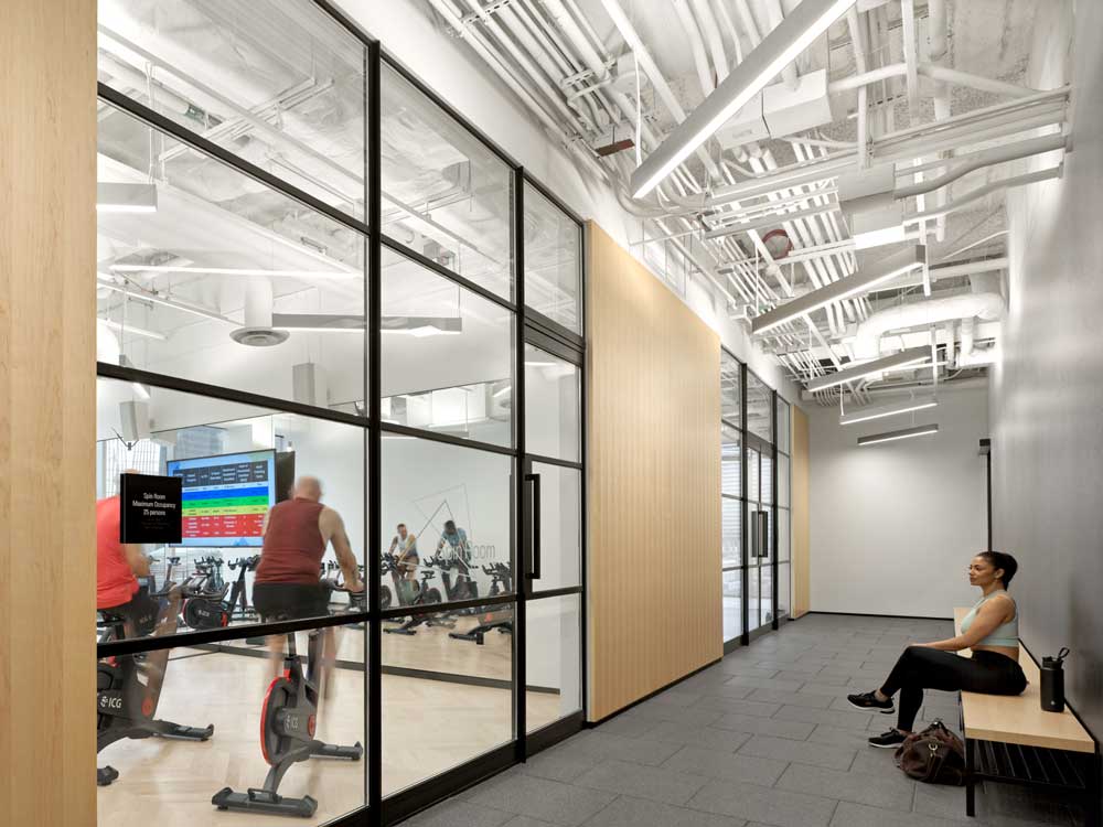 Another closed in exercise room