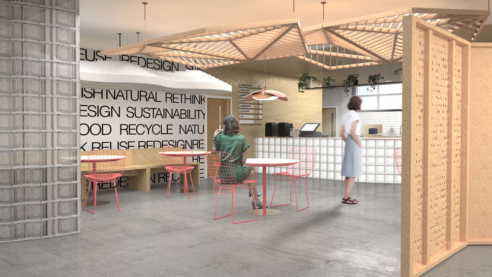 Cafe interior in NEST community work centre