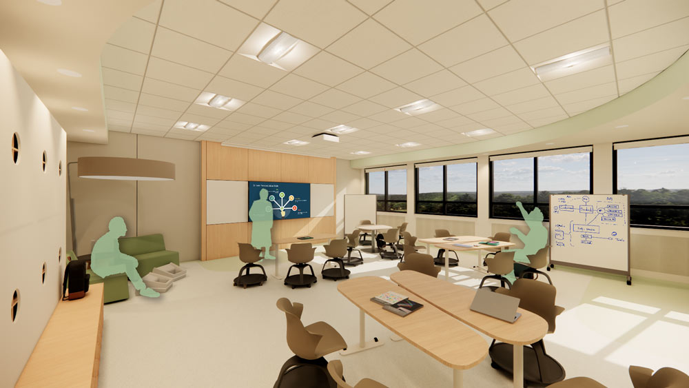 Classroom in the UnityCare Health Centre