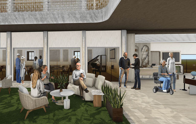 Elijah Alejandro - Contrast Seniors Community Centre, lounge area