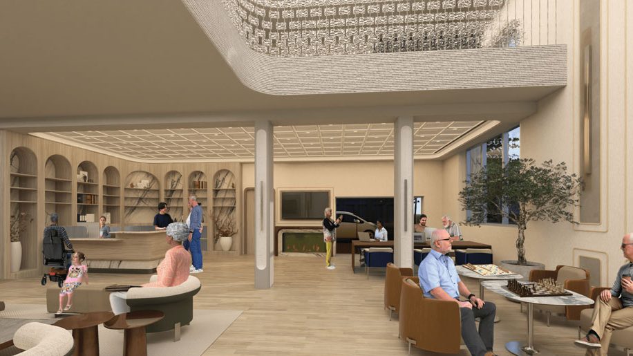 Elijah Alejandro - Contrast Seniors Community Centre, reception and lounge area