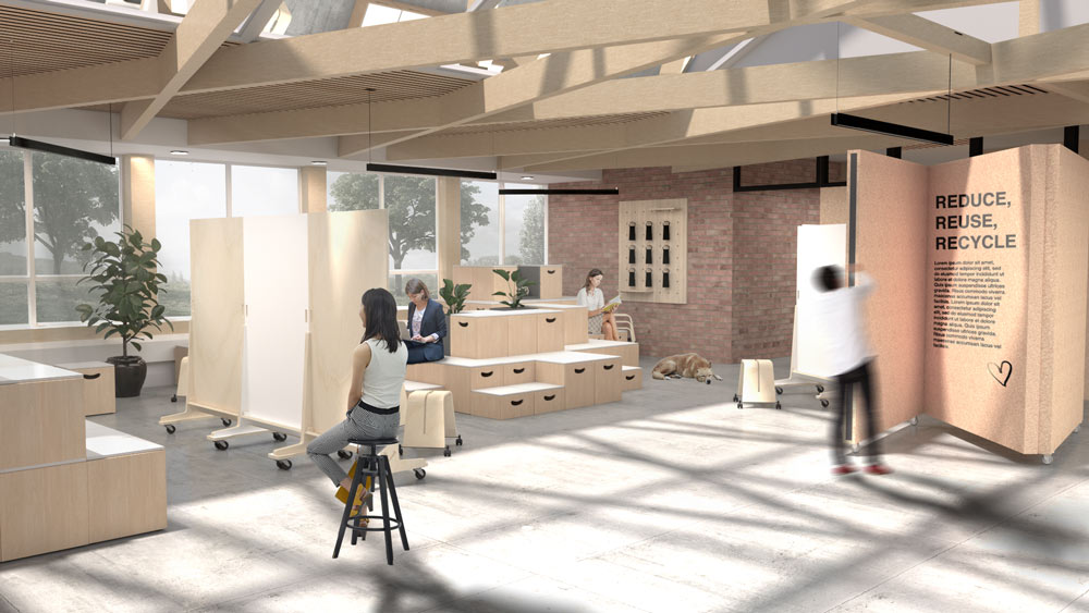 Flex space in NEST community work centre