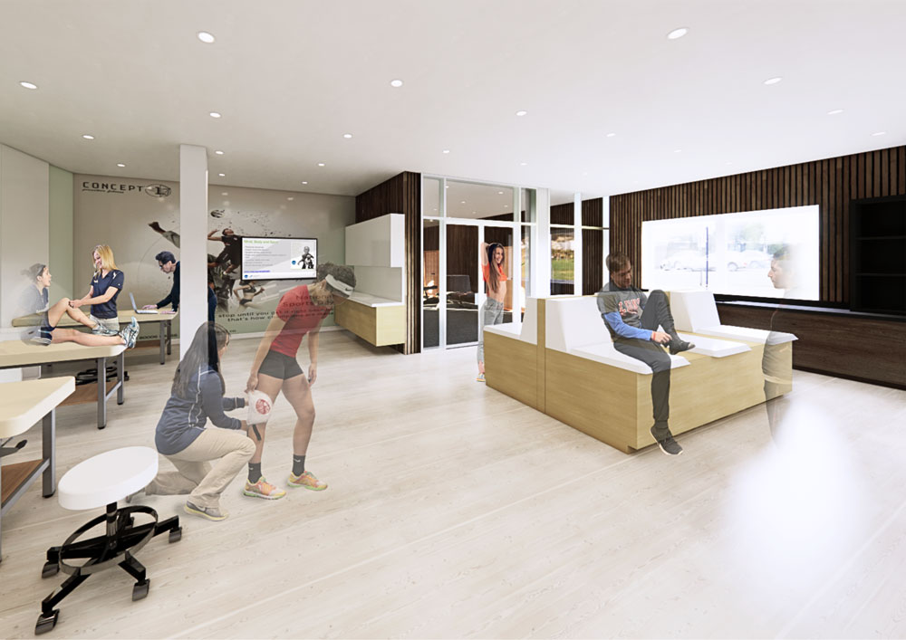 Jessica Byers - Athlete Development and Training Hub, rehab room