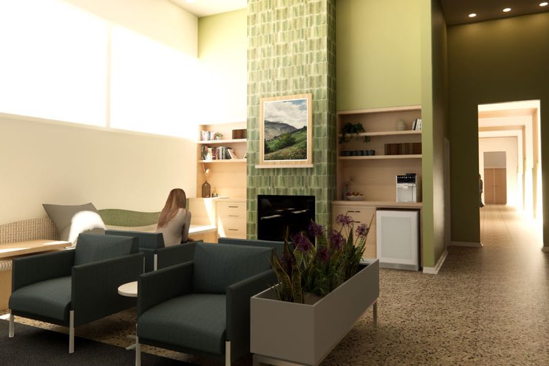 Waiting area at the Meadowlands Counselling Clinic