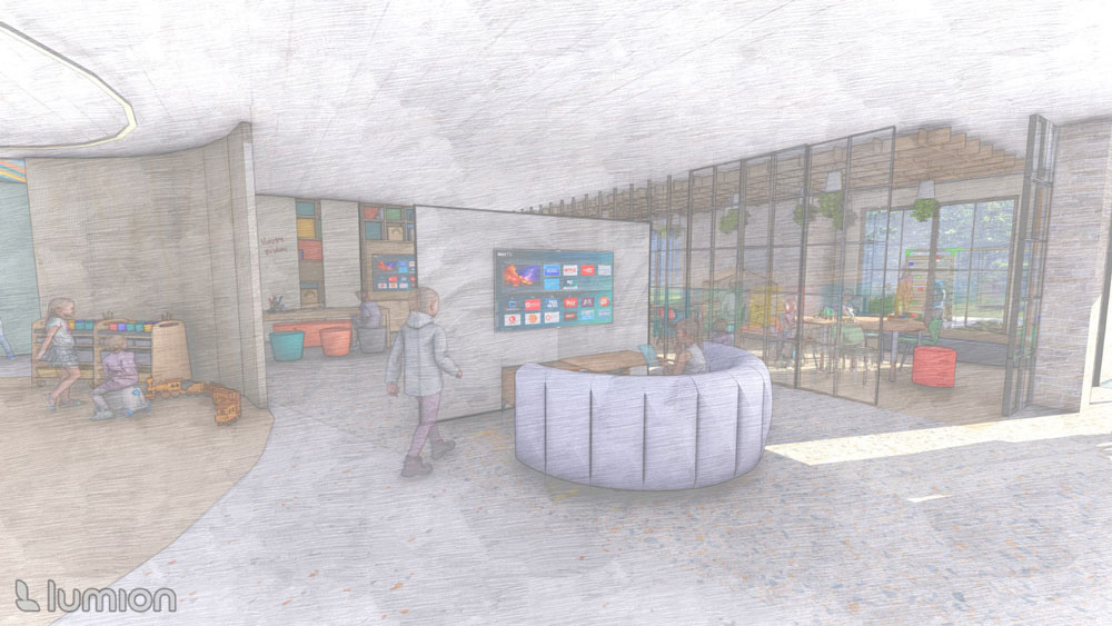 A Children’s Hub Focused on Development and Experience, project by Marley Doney from Fanshawe College