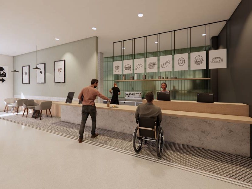 The ADHD Vitality Wellness Centre, cafeteria space by Nicole Iafrate from Sheridan College