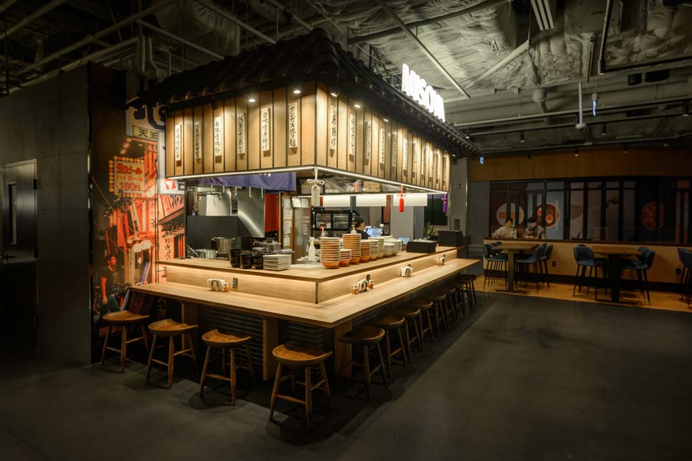 Misoya is inside the CIBC Square's upscale food hall in Toronto's financial district. This intimate eatery seats 13 patrons, offering an authentic Japanese dining experience.